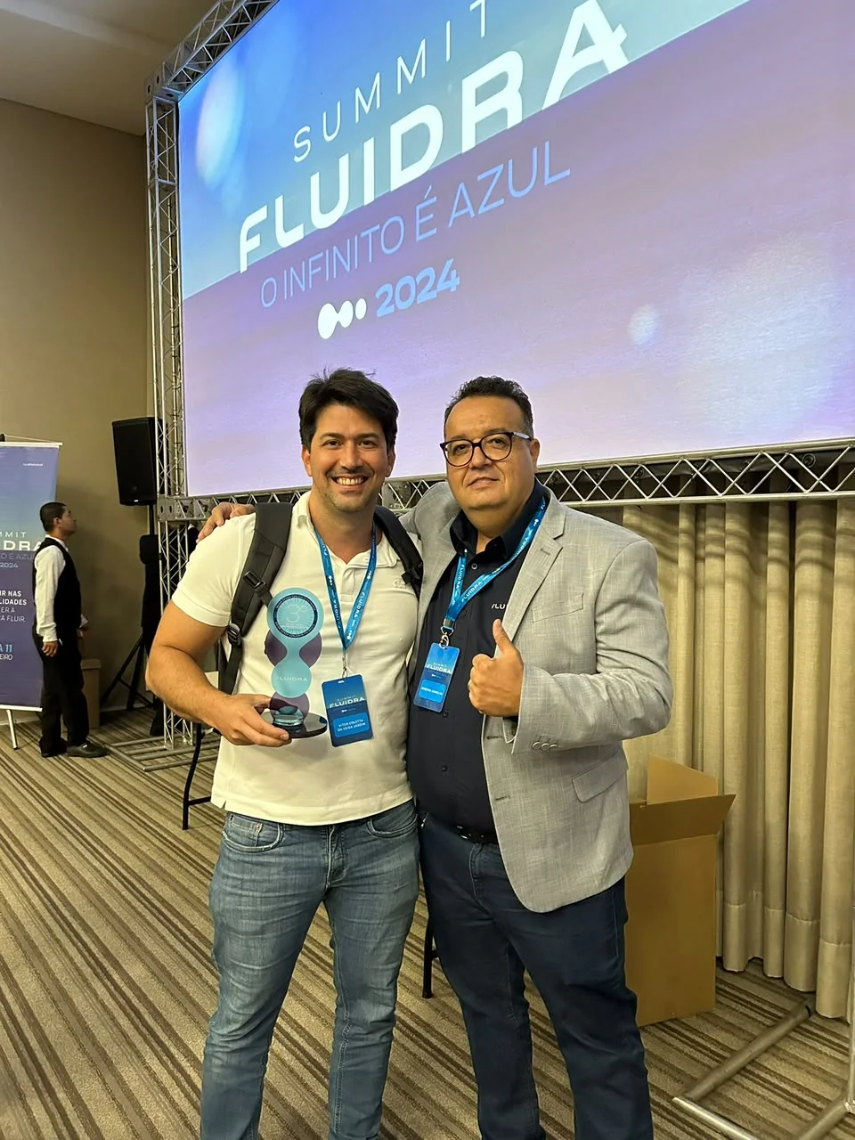 Premiação em evento Summit Fluidra